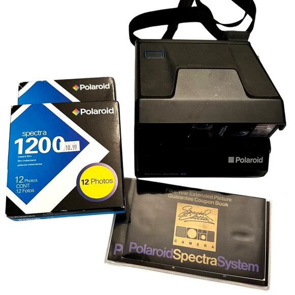 Polaroid Spectra System SE Vintage Instant Camera w/2 Packs of Film - Picture 3 of 12